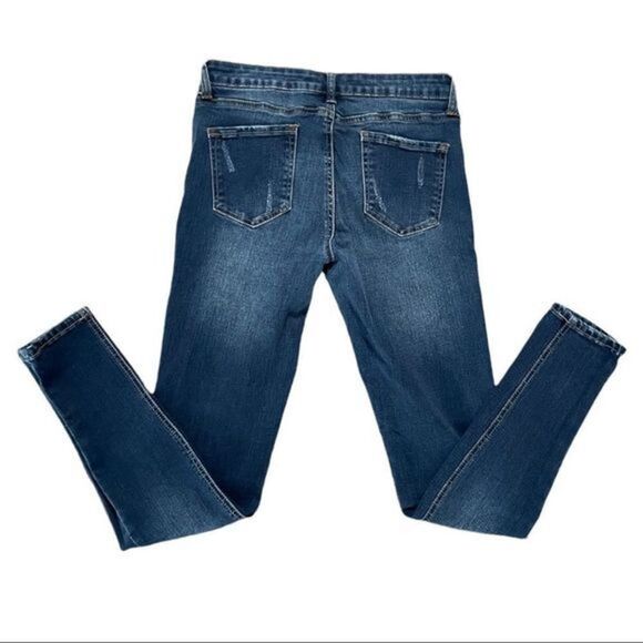 I & M Mid‎ Rise Skinny Jeans Size 5 Dark Wash - Picture 7 of 8